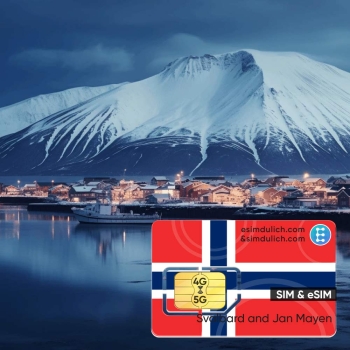 Sim Du Lịch Svalbard and Jan Mayen 15 Ngày Tốc Độ Cao